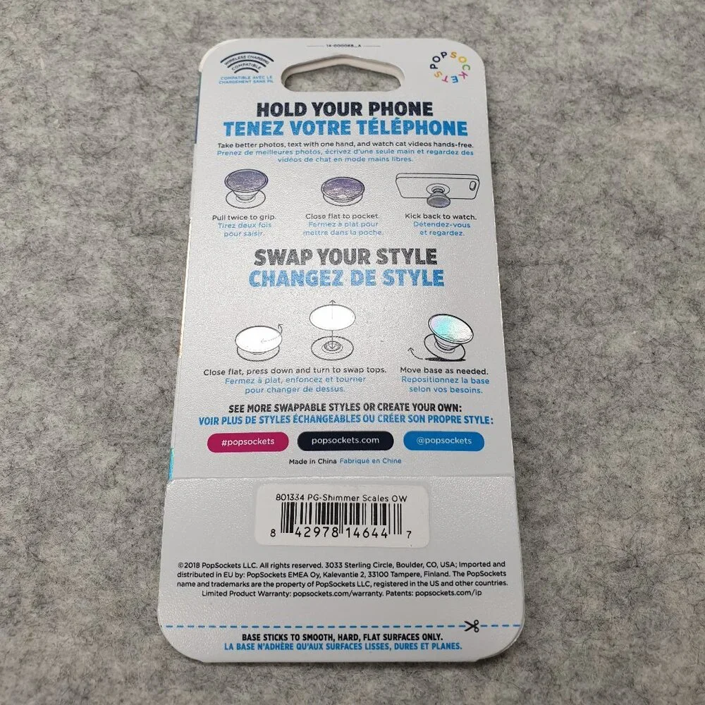 Shimmer Scales Popsockets Single Grip & Stand Universal Phones and Tablet Holder